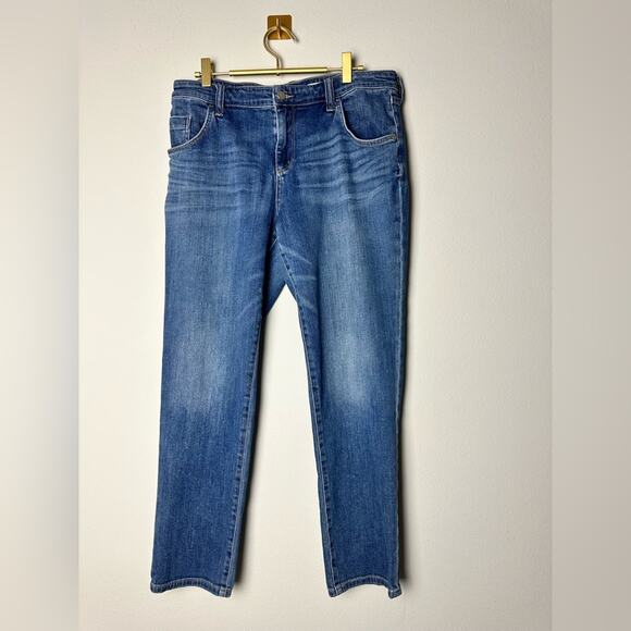 Anthropologie Pilcro Blue Denim EM 29 Cropped Jeans - Picture 1 of 10